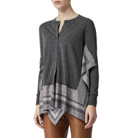 Cardigan en laine avec foulard Monogram - Grey Melange