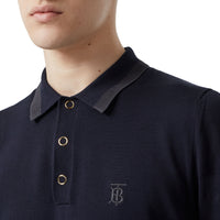 Polo en coton Monogram - Navy