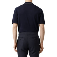 Polo en coton Monogram - Navy