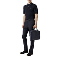 Polo en coton Monogram - Navy