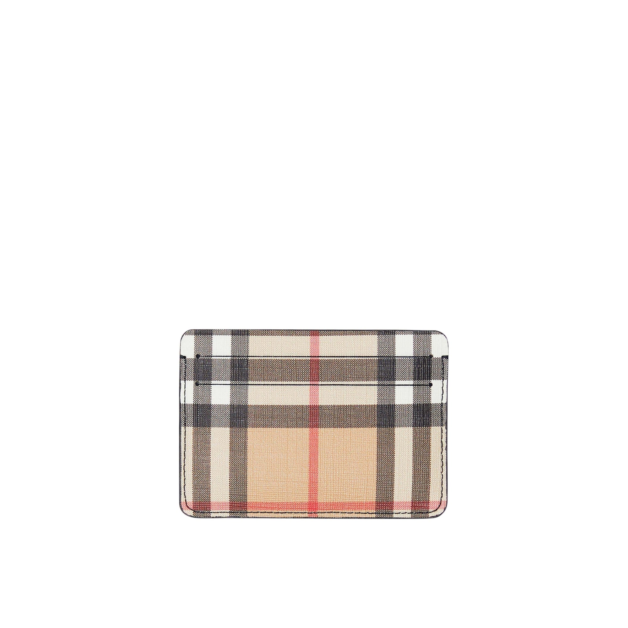 Porte-cartes en toile écologique Vintage check - Black