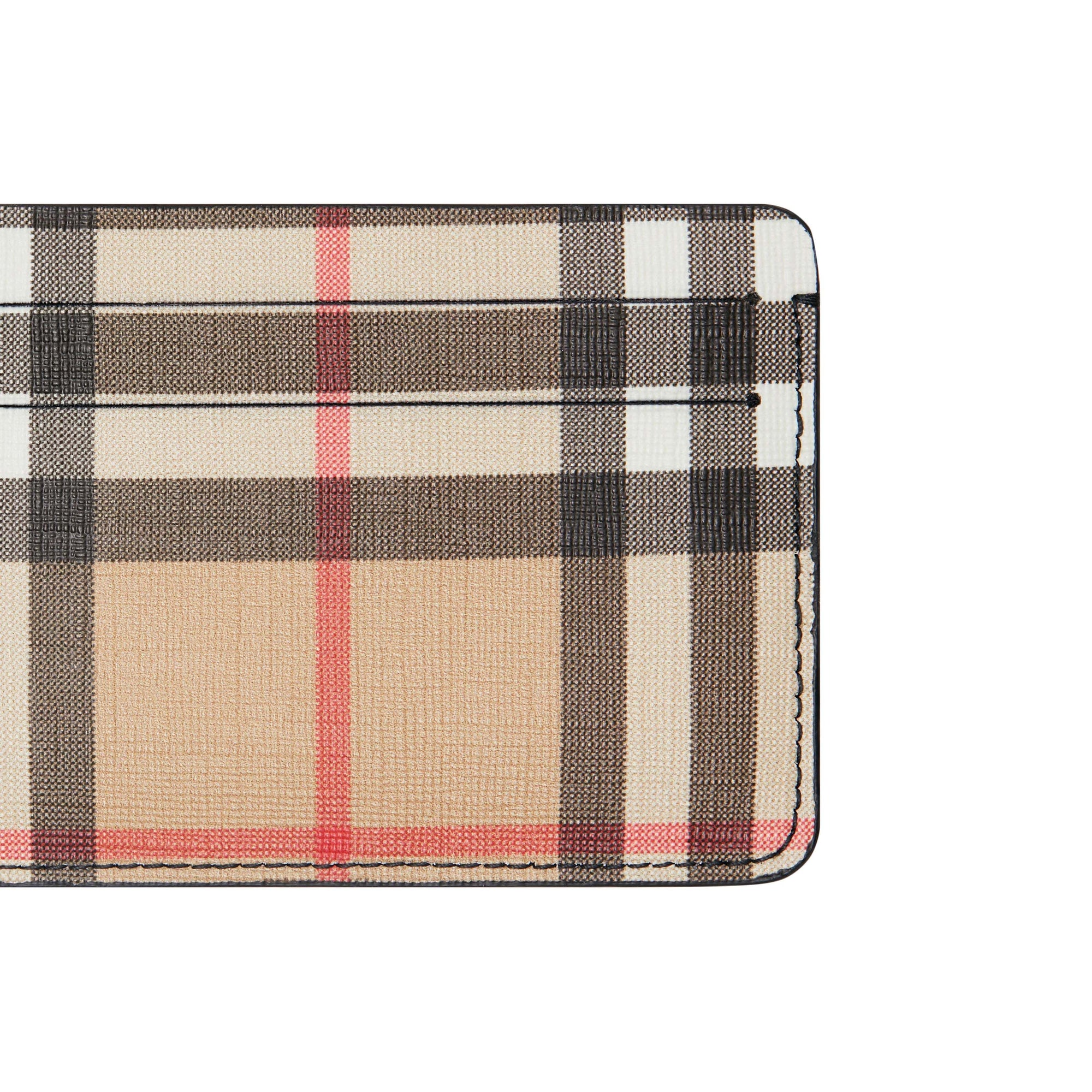 Porte-cartes en toile écologique Vintage check - Black
