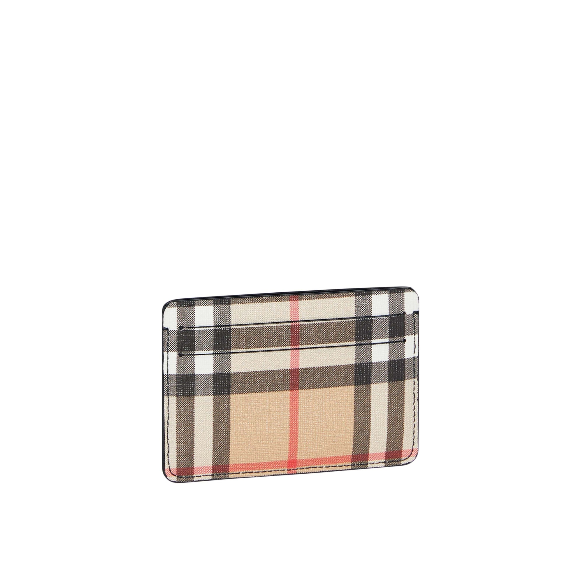Porte-cartes en toile écologique Vintage check - Black