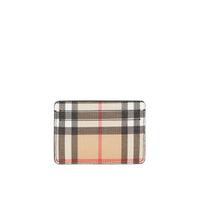 Porte-cartes en toile écologique Vintage check - Black