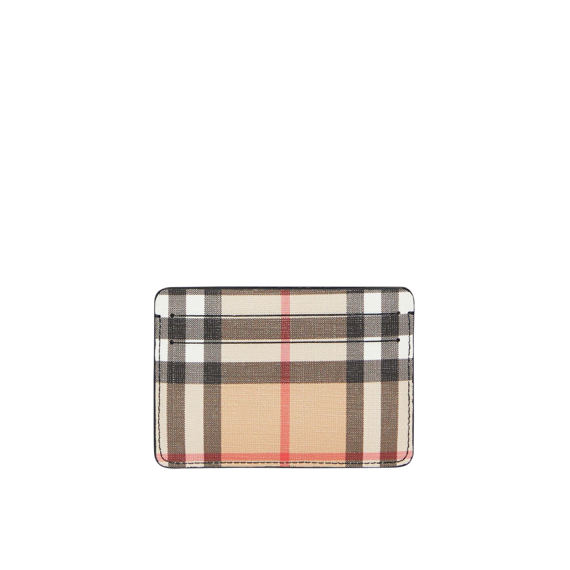 Porte-cartes en toile écologique Vintage check - Black