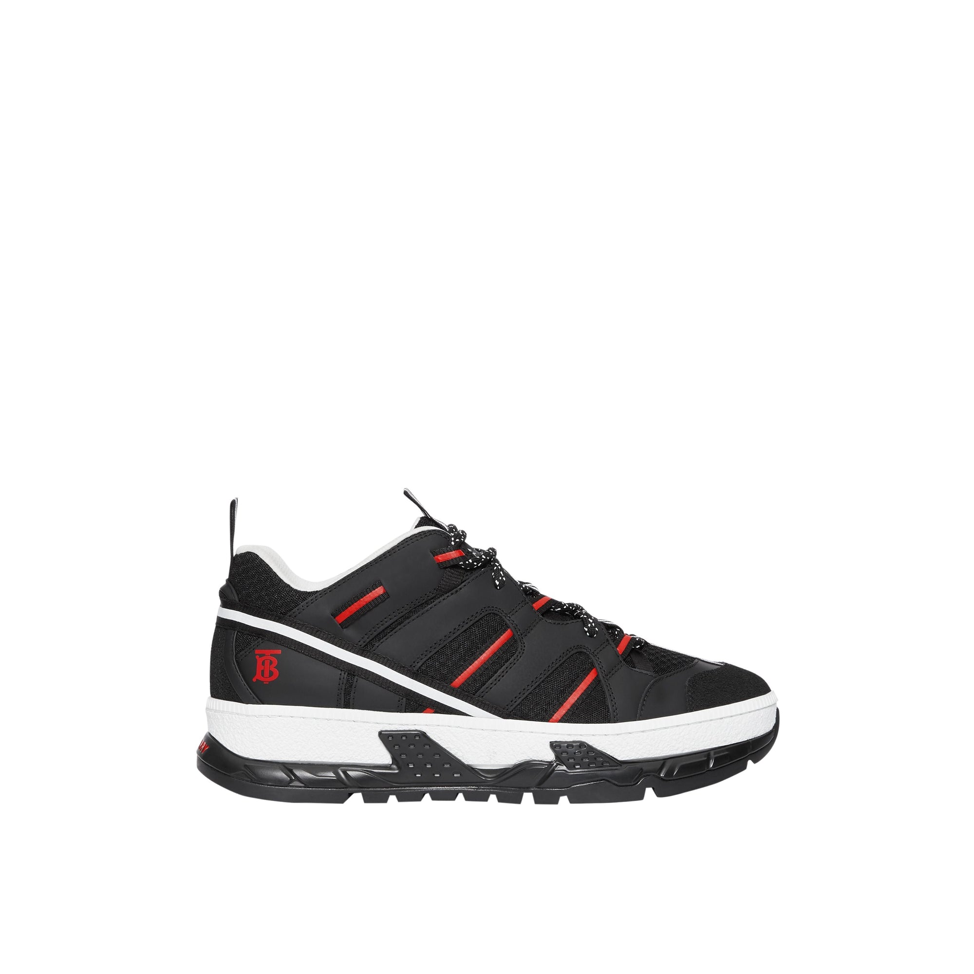 Sneakers Union en mesh et nubuck - Black & Red