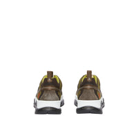Sneakers Union en mesh et cuir velours - Khaki & Brown