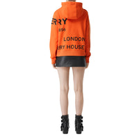 Sweat-shirt à capuche oversize en coton Horseferry - Bright Orange