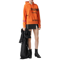 Sweat-shirt à capuche oversize en coton Horseferry - Bright Orange