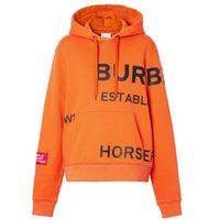 Sweat-shirt à capuche oversize en coton Horseferry - Bright Orange