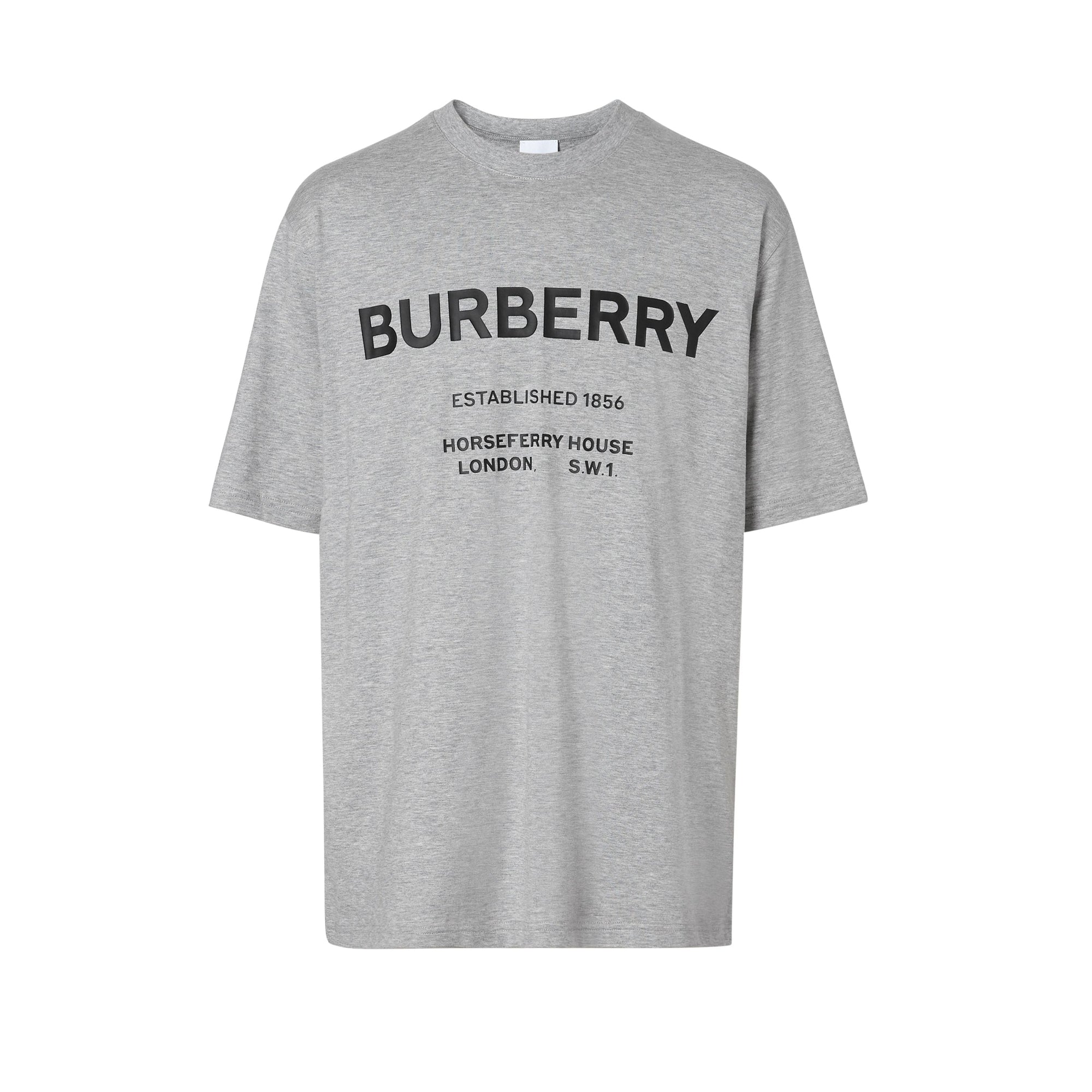 T-shirt en coton Horseferry - Pale Grey Melange