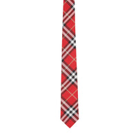 Cravate classique en soie Vintage check - Red