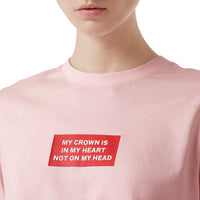 T-shirt en coton à imprimé montage - Alabaster Pink