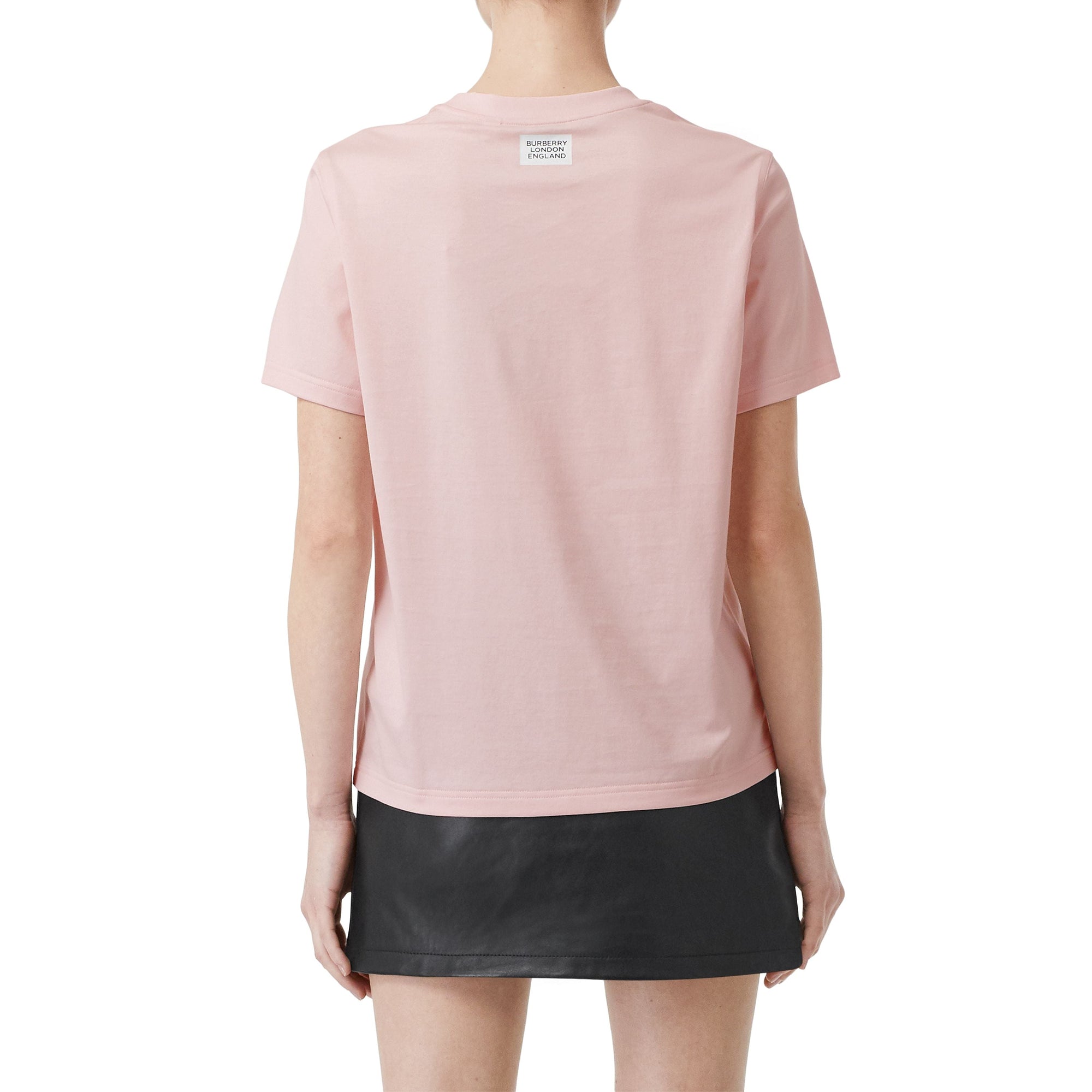 T-shirt en coton à imprimé montage - Alabaster Pink
