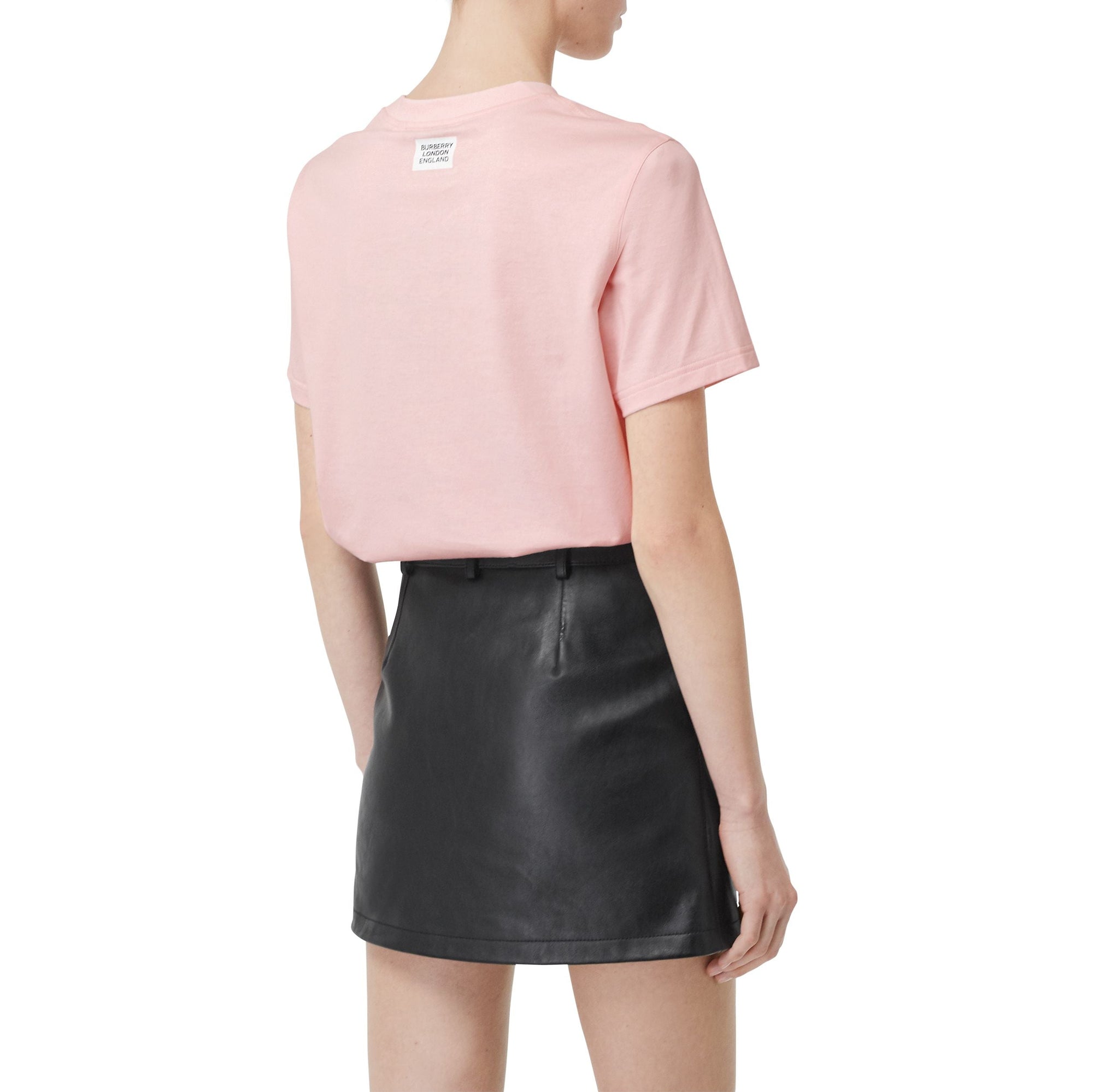 T-shirt en coton à imprimé montage - Alabaster Pink