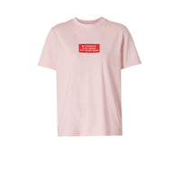 T-shirt en coton à imprimé montage - Alabaster Pink