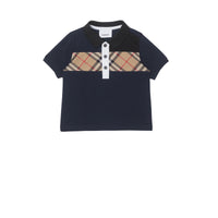 Polo en coton avec Vintage check - Navy