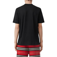 T-shirt oversize en coton Monogram - Black