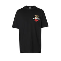 T-shirt oversize en coton Monogram - Black