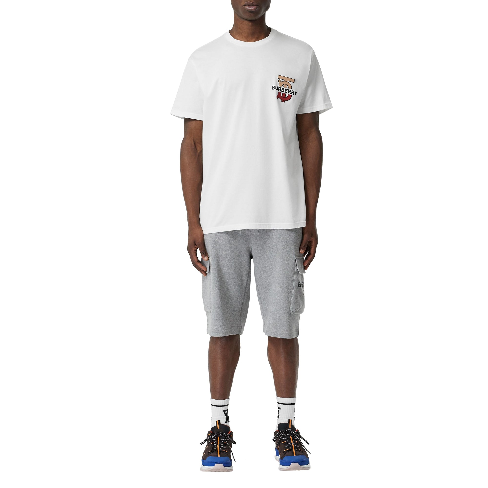 T-shirt oversize en coton Monogram - White