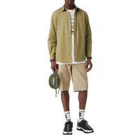 Chemise en popeline de coton à logo - Utility Green