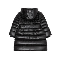 Doudoune rembourrée à capuche avec rayures iconiques - Black