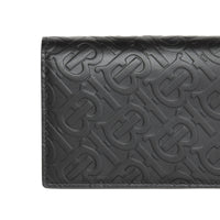 Portefeuille continental en cuir Monogram - Black