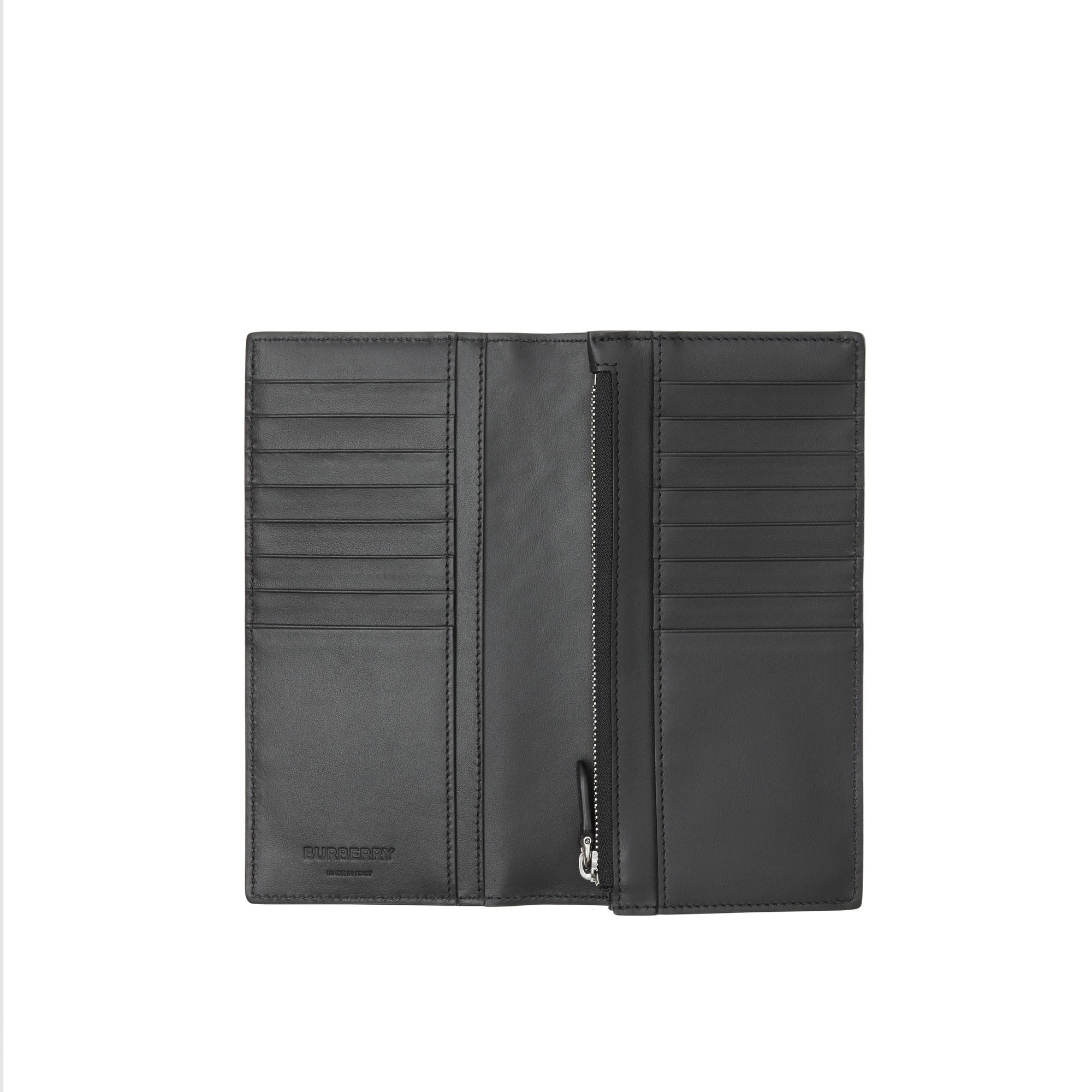 Portefeuille continental en cuir Monogram - Black