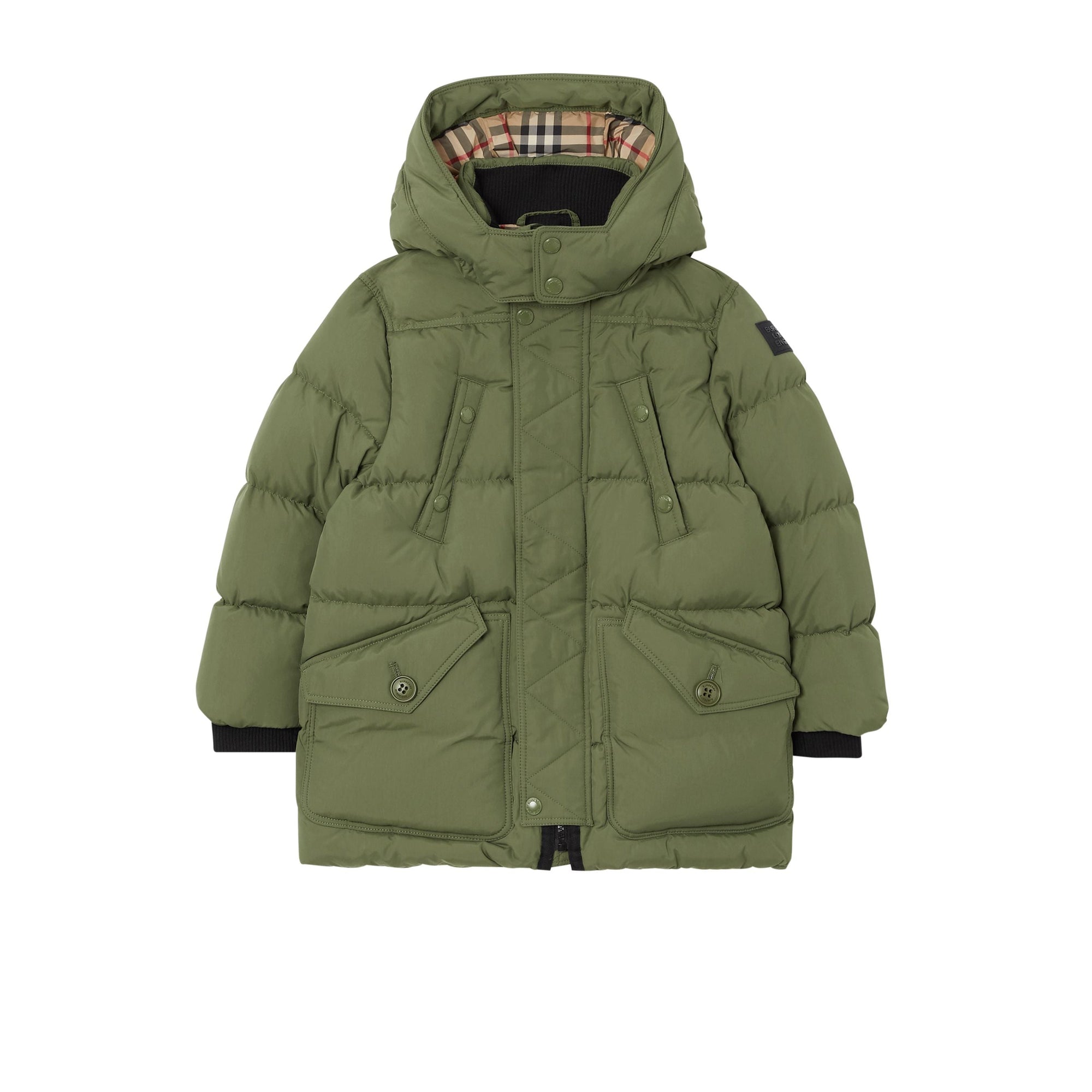 Doudoune rembourrée en duvet avec capuche amovible - Poplar Green