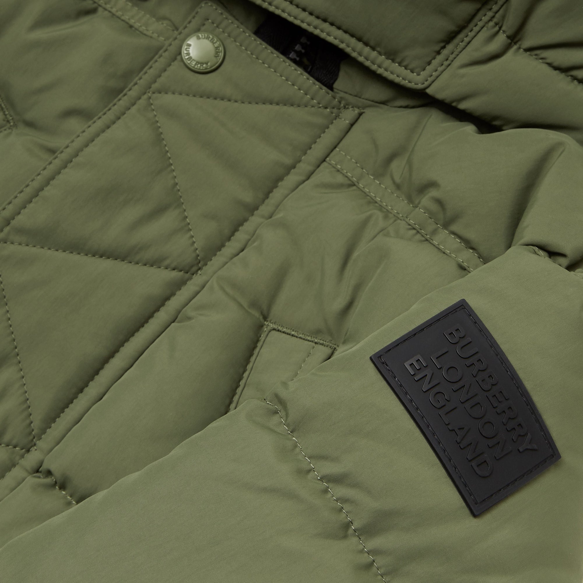 Doudoune rembourrée en duvet avec capuche amovible - Poplar Green