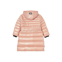 Doudoune rembourrée à capuche avec rayures iconiques - Lavender Pink
