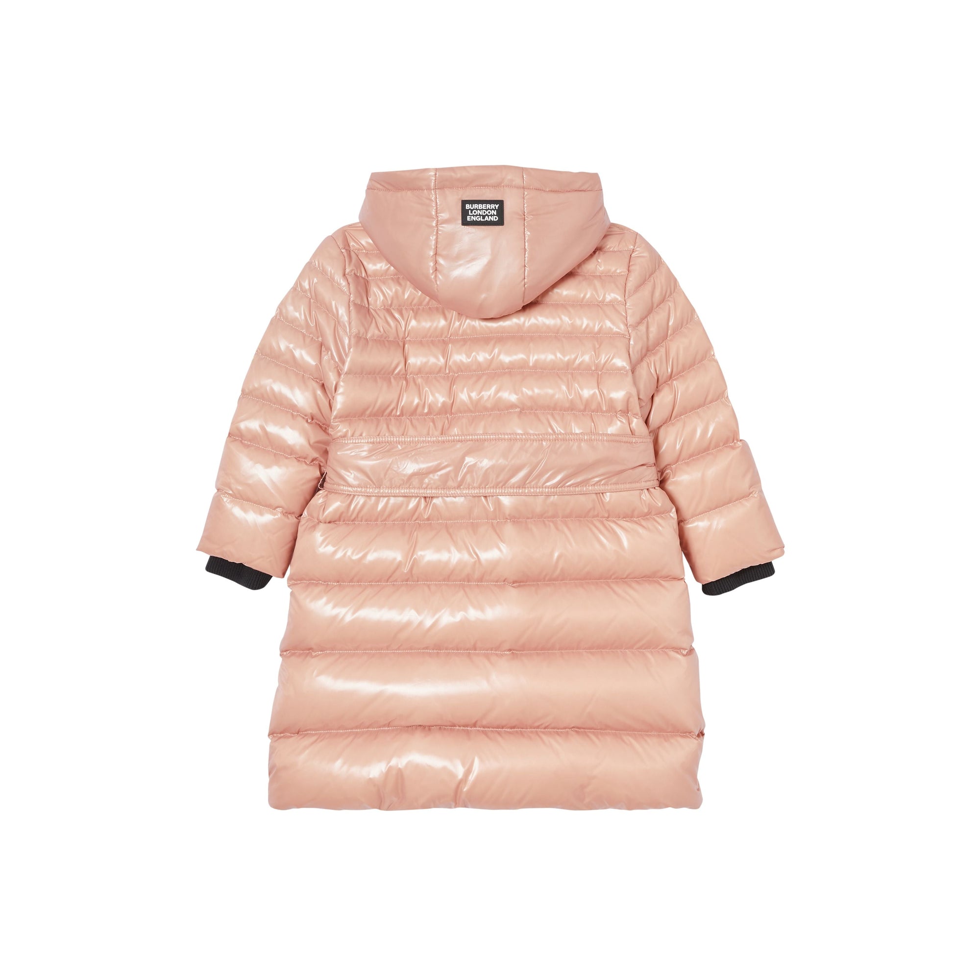 Doudoune rembourrée à capuche avec rayures iconiques - Lavender Pink