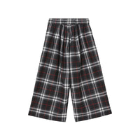 Pantalon de marin en laine Vintage check - Black