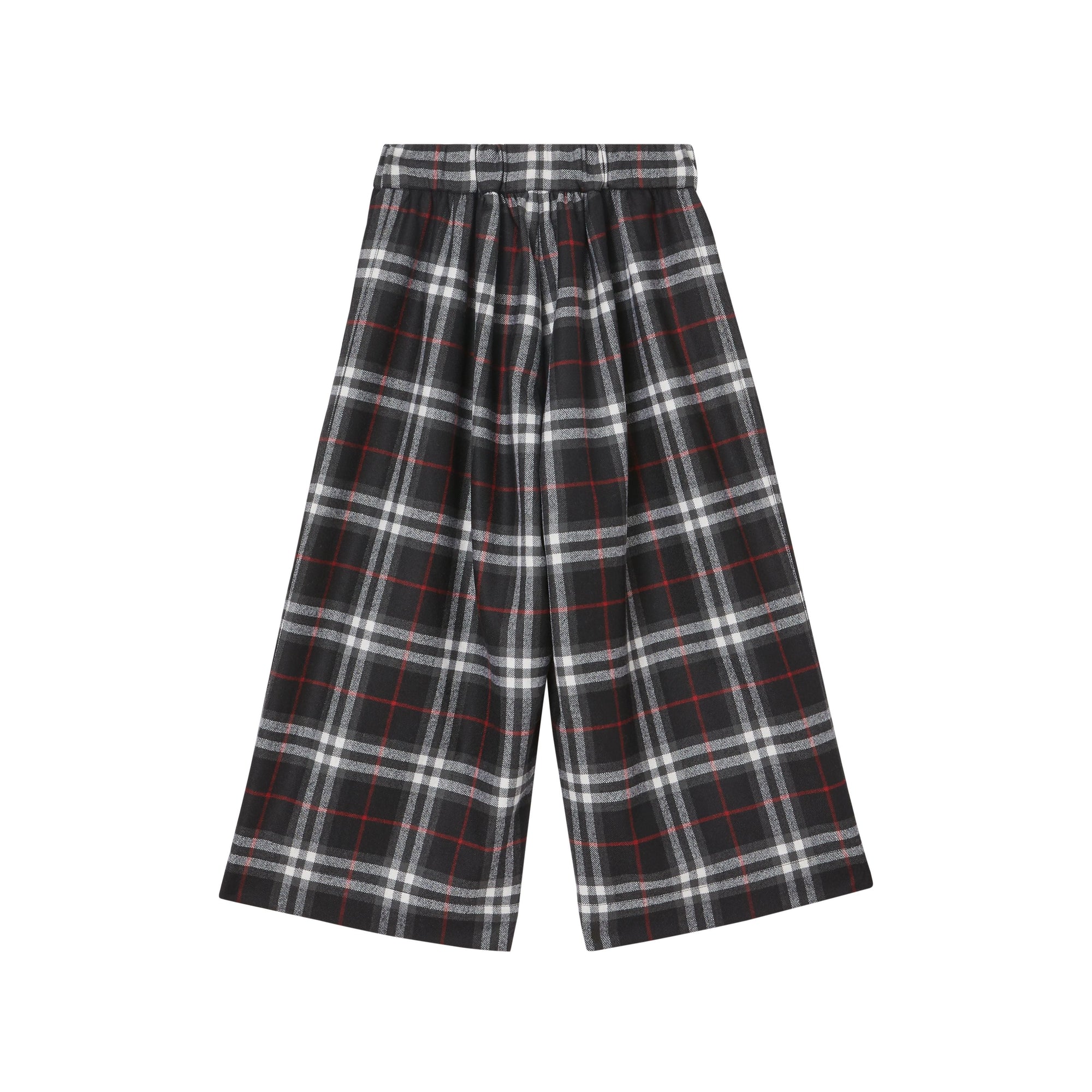 Pantalon de marin en laine Vintage check - Black