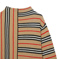 Pull en laine et cachemire à rayures iconiques - Archive Beige
