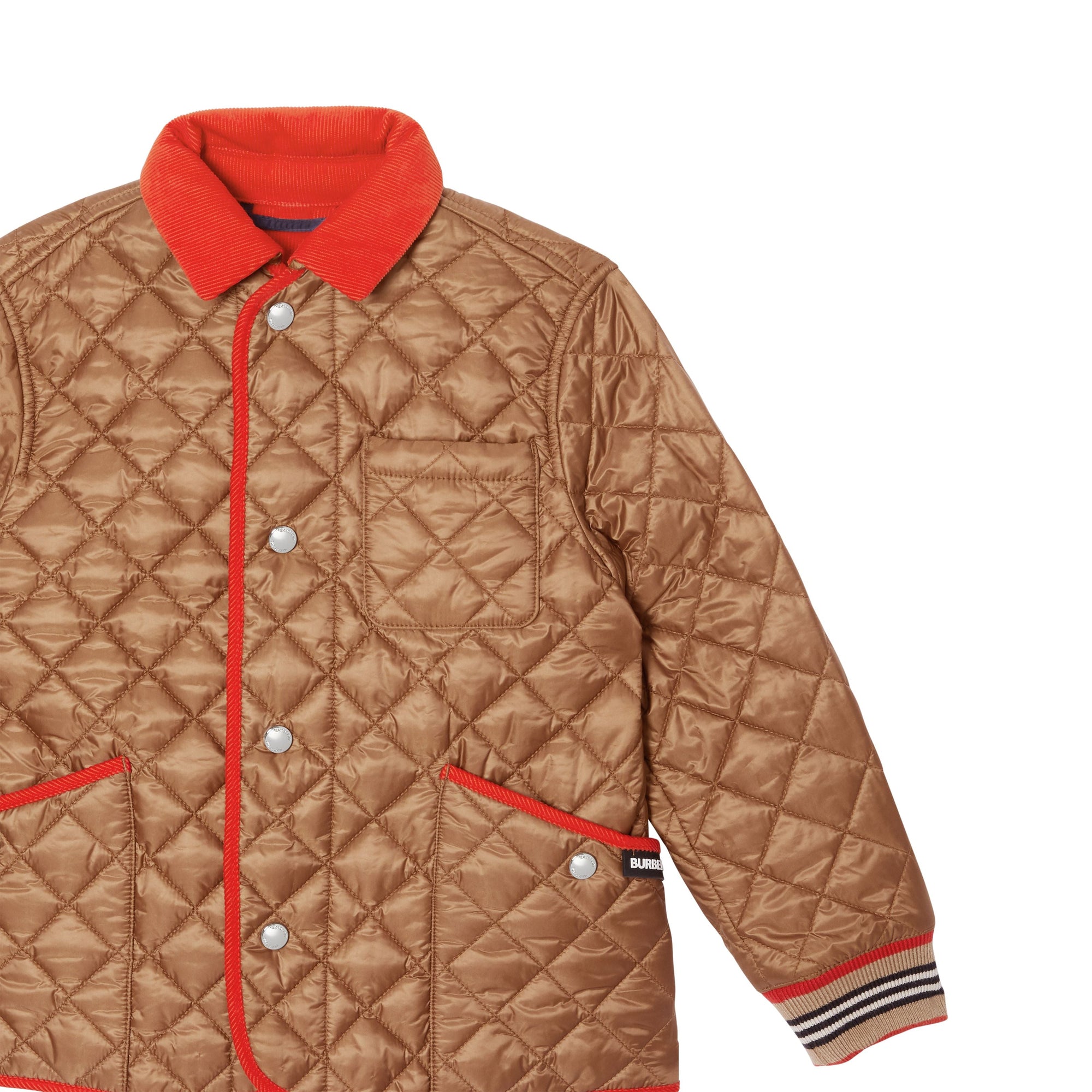 Veste légère matelassée avec rayures iconiques - Bronze