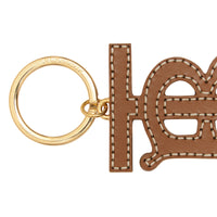 Porte-clés en cuir bicolore Monogram - Black & Brown