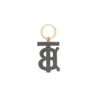 Porte-clés en cuir bicolore Monogram - Black & Brown