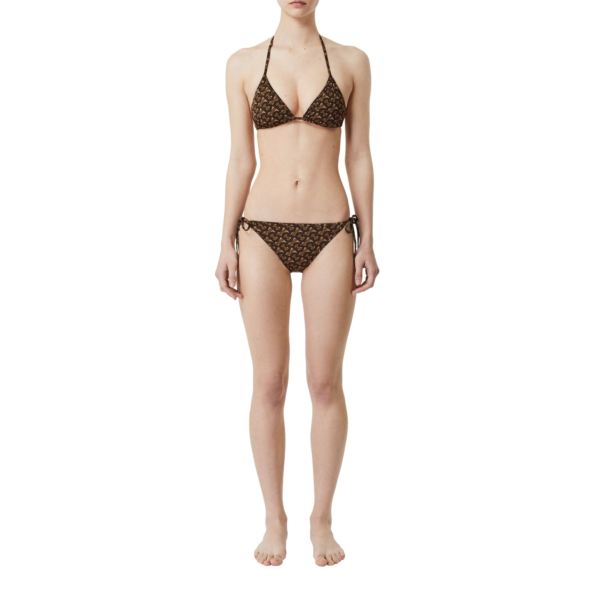 Bikini triangle Monogram - Bridle Brown