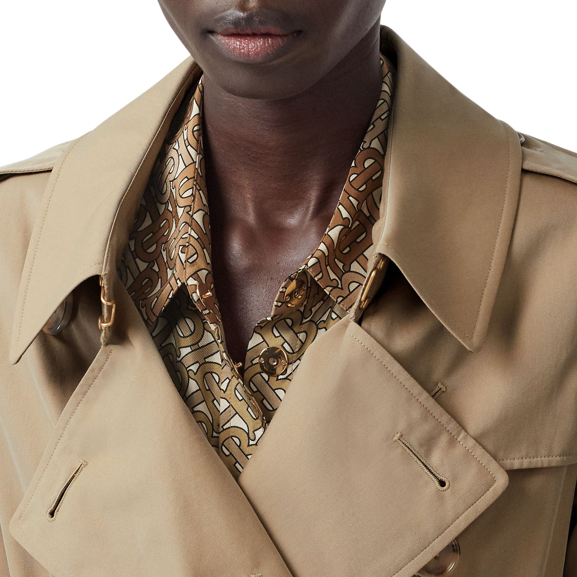 Trench en gabardine tropicale - Honey