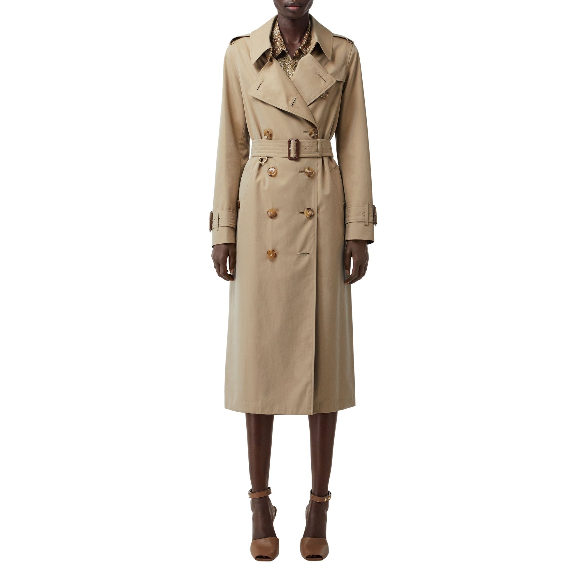 Trench en gabardine tropicale - Honey