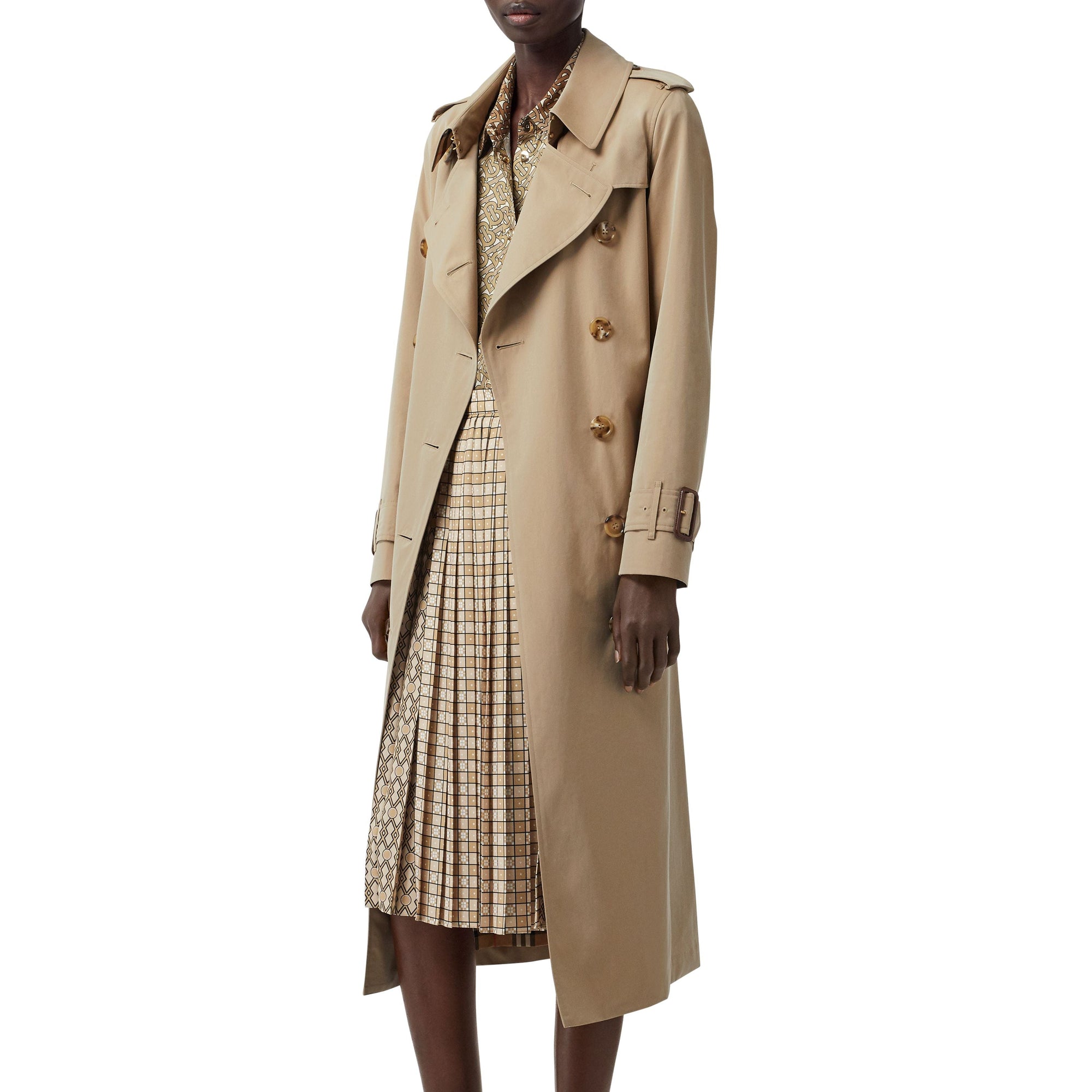 Trench en gabardine tropicale - Honey