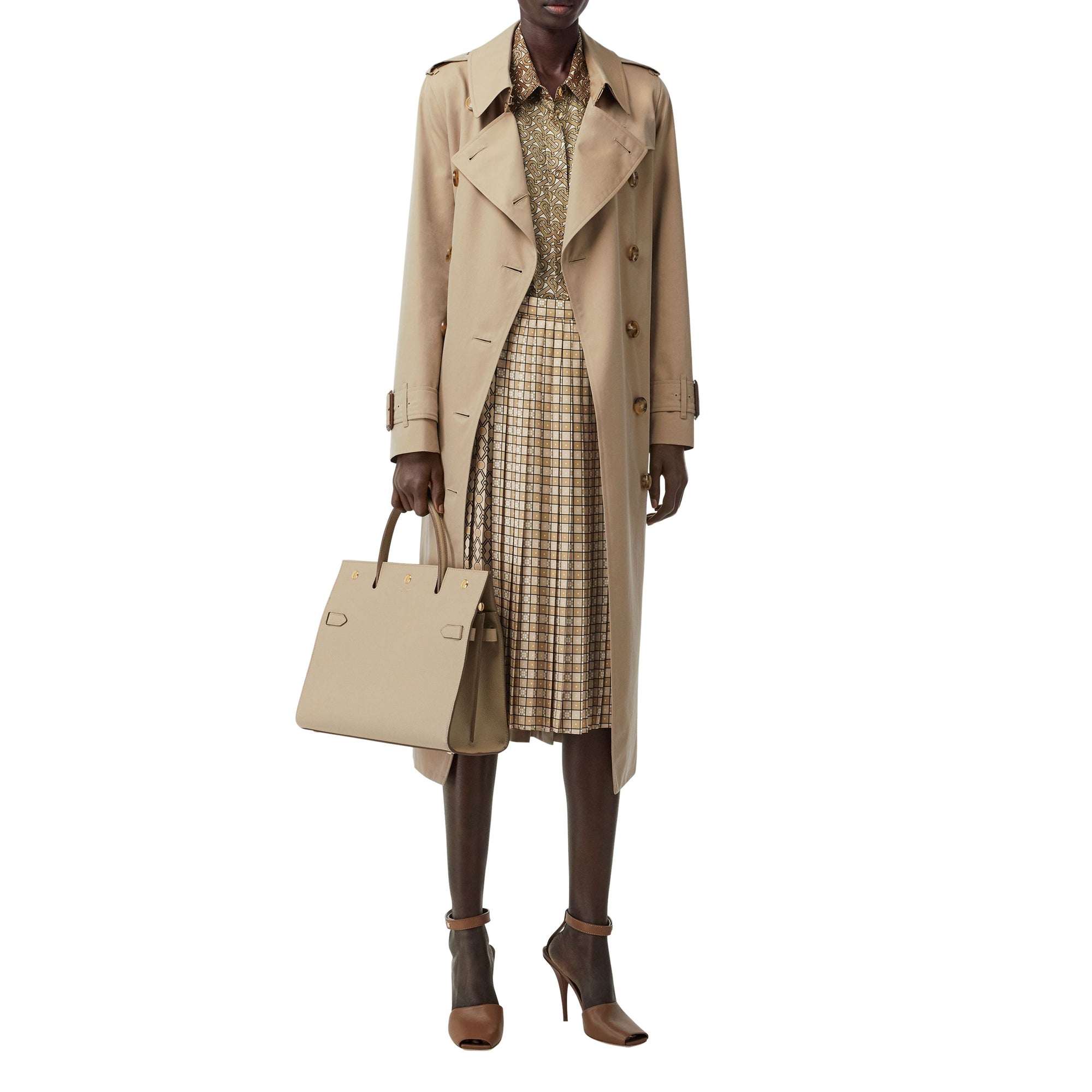 Trench en gabardine tropicale - Honey