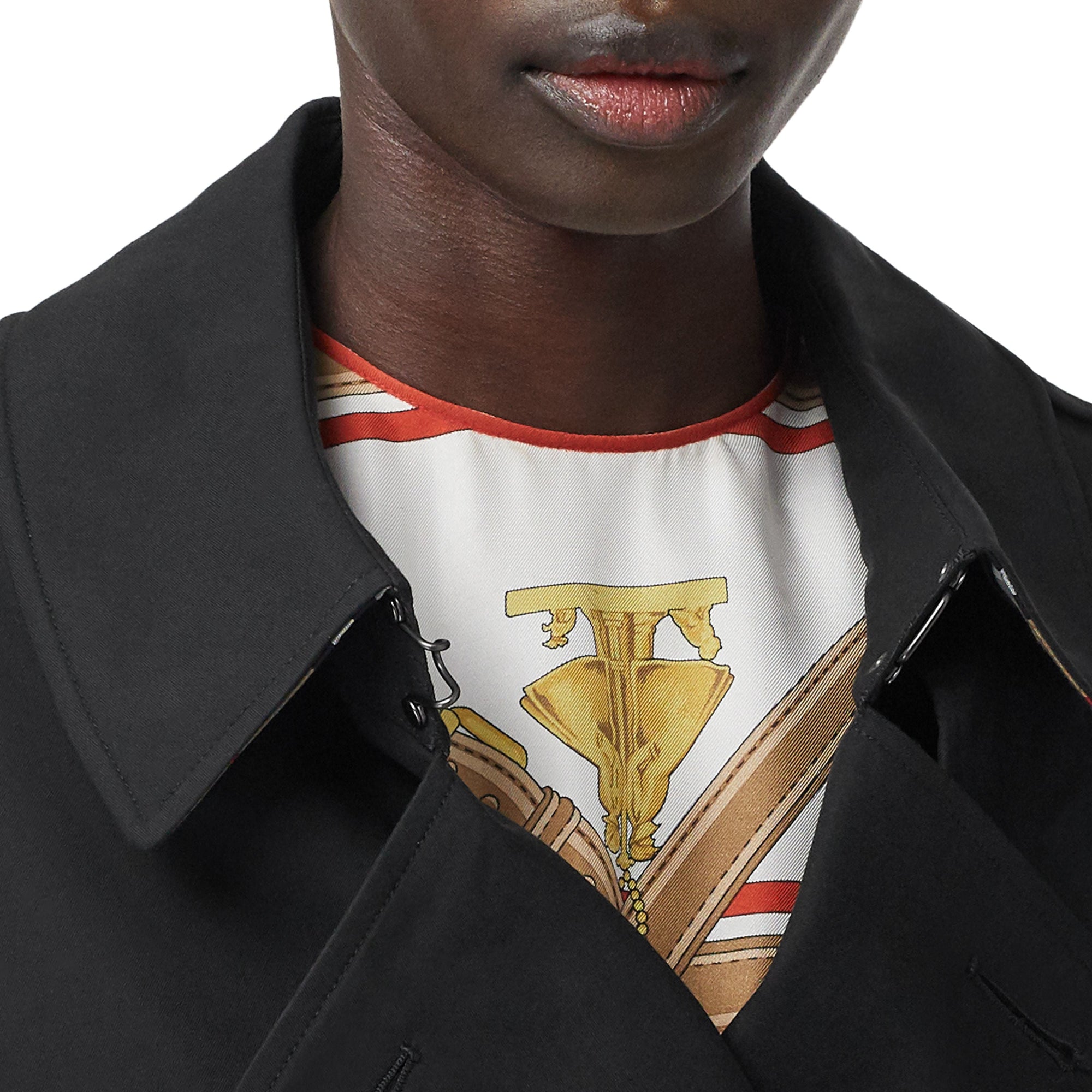 Trench en gabardine tropicale - Black