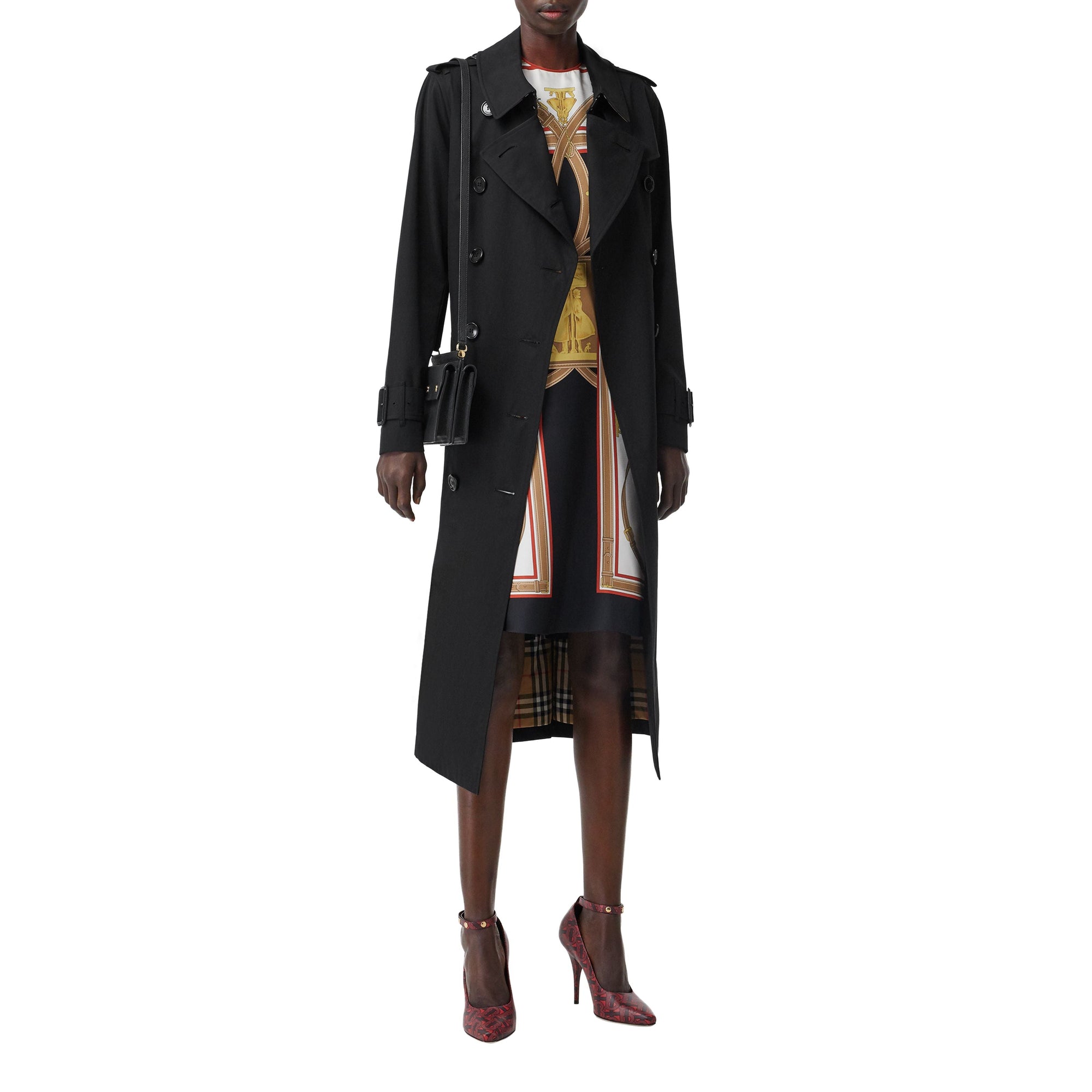Trench en gabardine tropicale - Black
