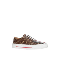 Sneakers en toile écologique rayées Monogram - Bridle Brown