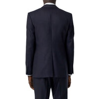 Veste de costume classique en flanelle de laine - Navy