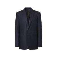 Veste de costume classique en flanelle de laine - Navy