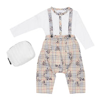 Coffret cadeau 2 pièces pour bébé imprimé étoilé - Bright Navy Pattern