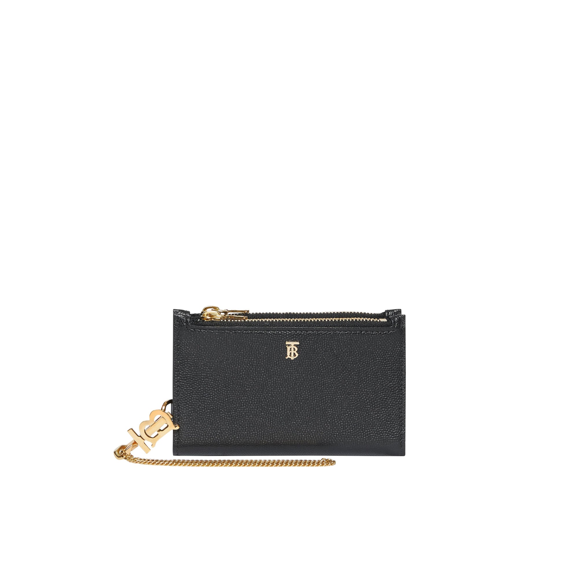 Portefeuille en cuir Monogram avec dragonne amovible - Black